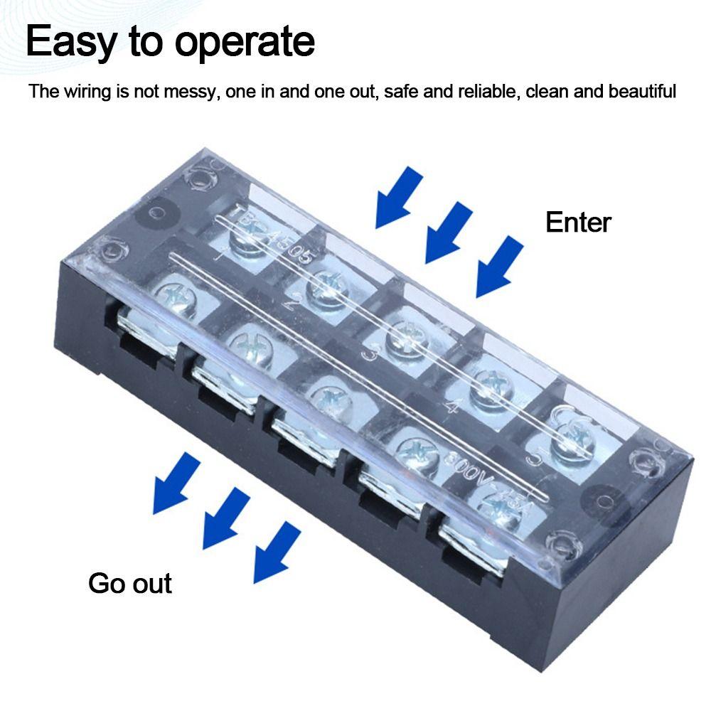 With Screws Strip Block Terminal Dual Row Cable Connector Electric Connector Strip  Electrical