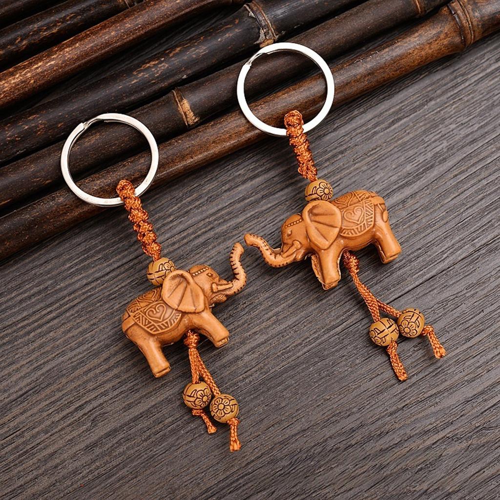 Kreativer 3D Elefant Schlüsselanhänger Anhänger Harz Tier Charme Taschenanhänger Dekorationszubehör Für Schlüssel Taschen Geschenke