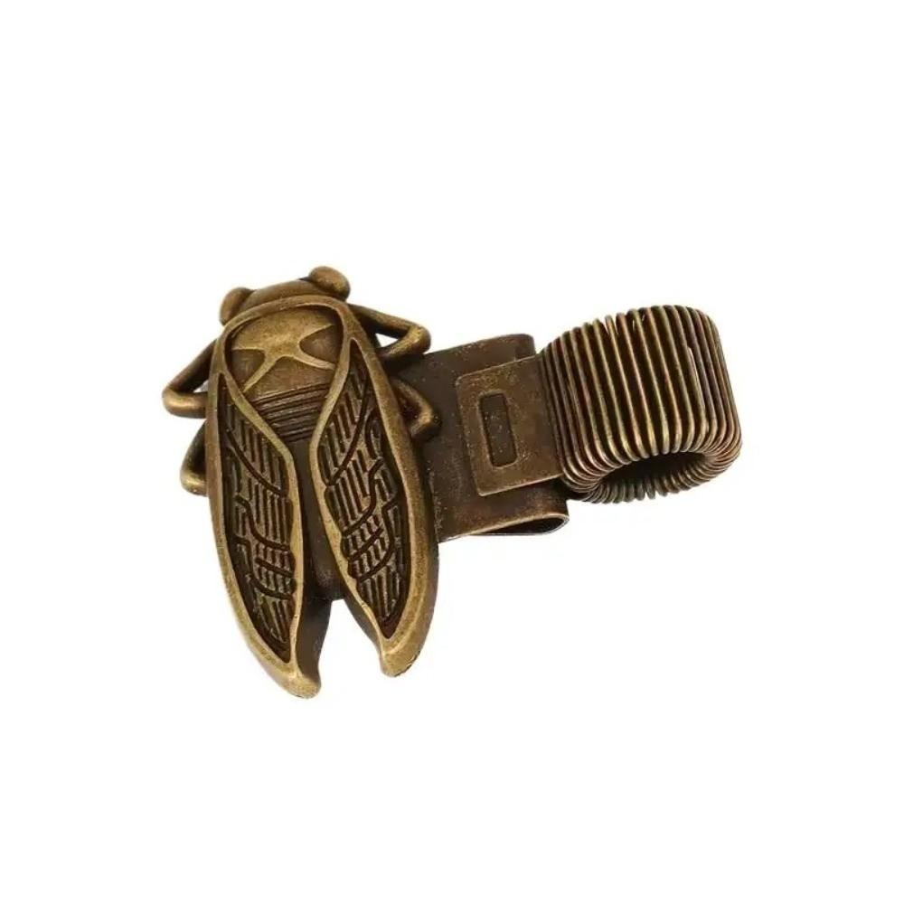 Anti-lost Pen Loop Holder Metal Pencil Holder Vintage Bookmark  Stationery Supplies