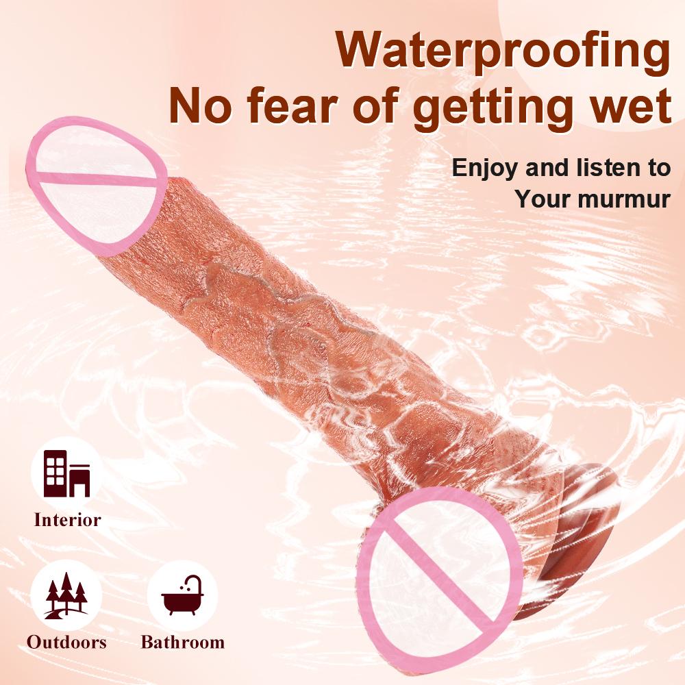 Powerful Thrusting Dildos for Women Realistic Penis Telescopic Rotation Rubber Dick Silicone Artificial Sex Toy Adult Supplies