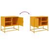 TV Stand Mustard Yellow 68 X 39 X 60.5 Cm Steel