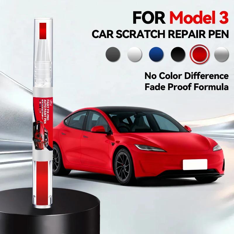 

Car Dedicated For Tesla Model 3 Car Scratch Paint Pen Deep Scratch Repair Removal White Black Red Silver blue grey Scratch Repai червоний