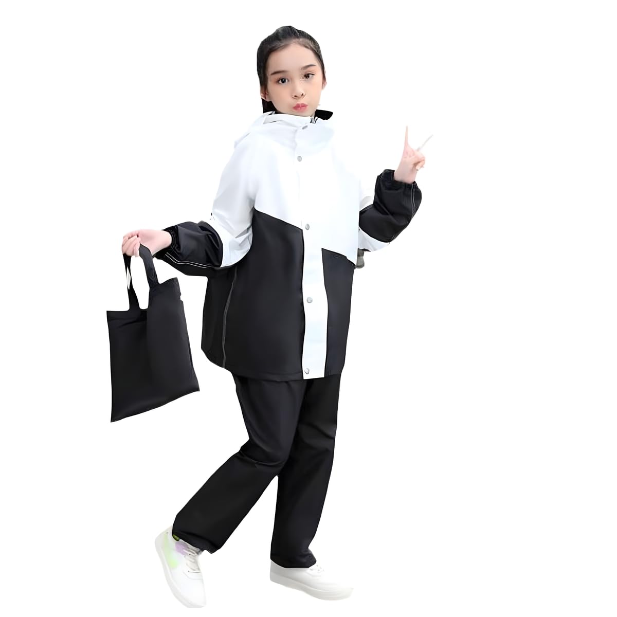 

Дождевик для раздельного комплекта верх и низ дождевая одежда для детей даже в дождливую погоду идеально подходит для похода в школу или прогулки с дизайном и и [Kouizam] дети,