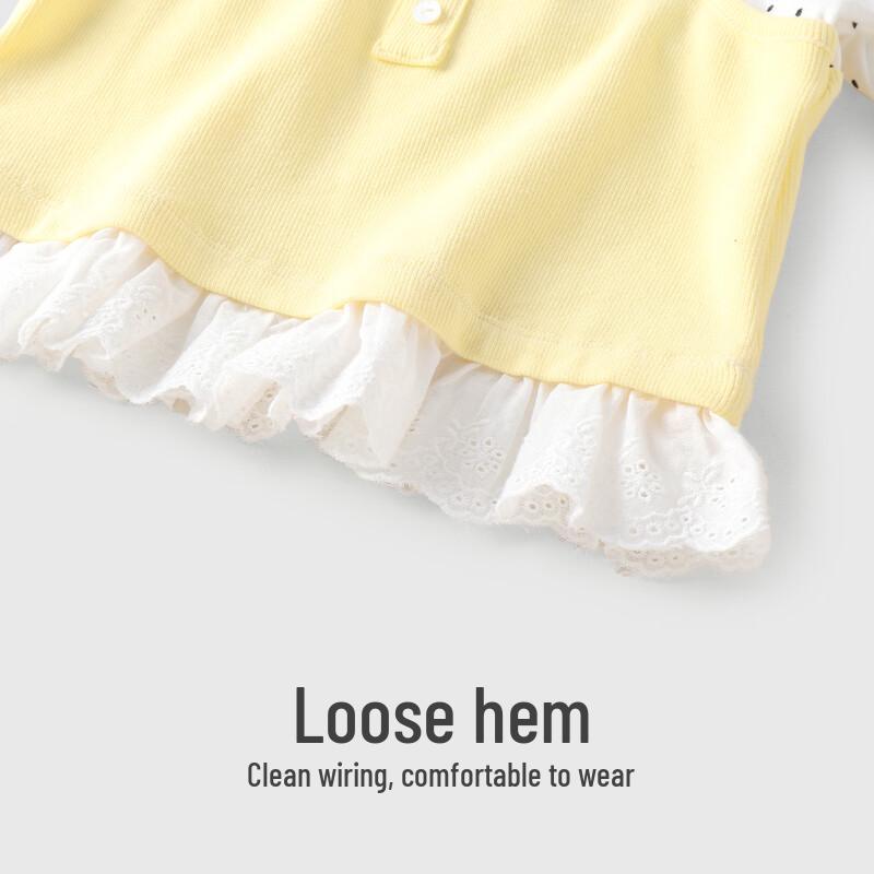 Youqi Baby Girls' Long-Sleeve Cotton Base Layer T-Shirt