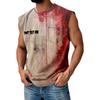 Men's Summer Solid Color Pocket Sports Vest Men's Sports Casual Vest