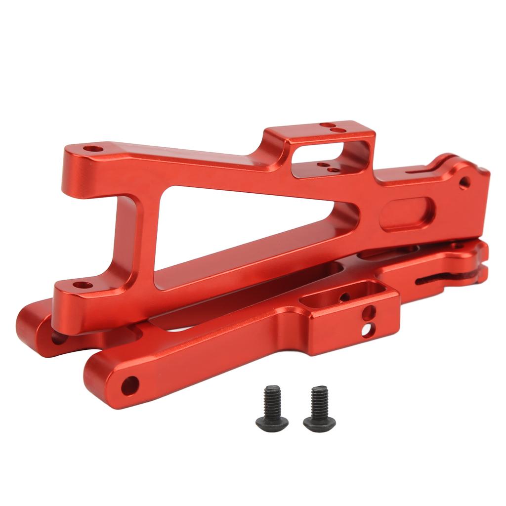 2pcs RC Suspension Arm Aluminum Alloy DIY Upgrade Front and Rear Lower Swing Arm for JLB 1 10 TruckRed