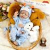 Realistic 40cm Reborn Baby Doll - Silicone Dress-Up Toy for Girls