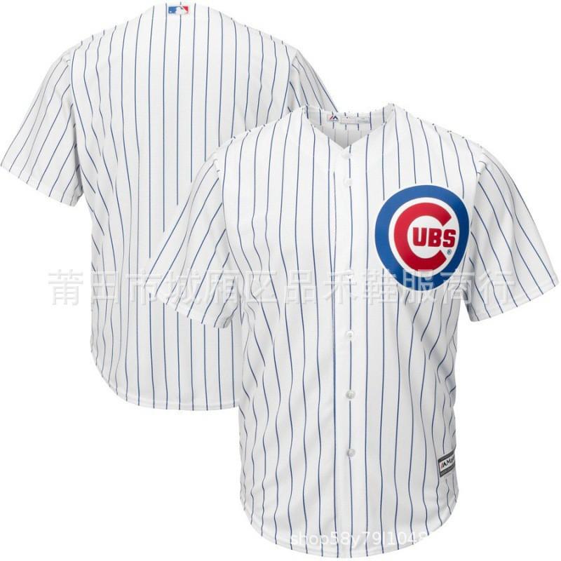 Chicago Cubs Baseball Jersey 9 Javier Baez 44 Anthony Rizzo Fan Apparel Cotton Sports Tee Men Women