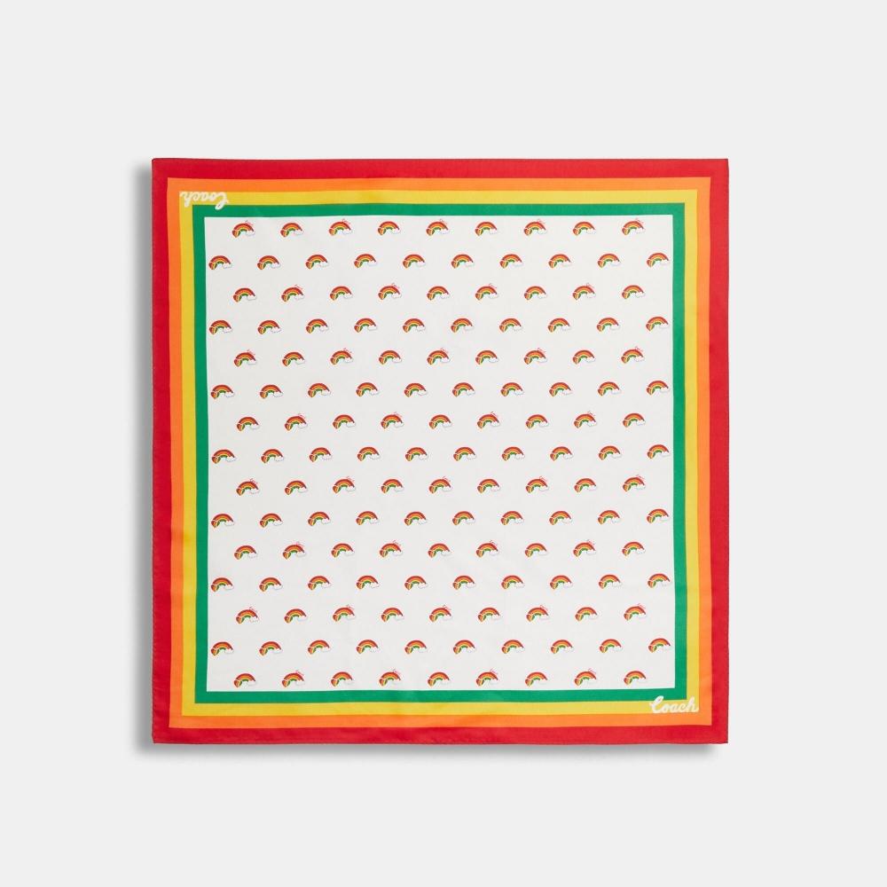 

Coach Coach Радужный Принт Шелковая Бандана Мел Многоцветный One Size