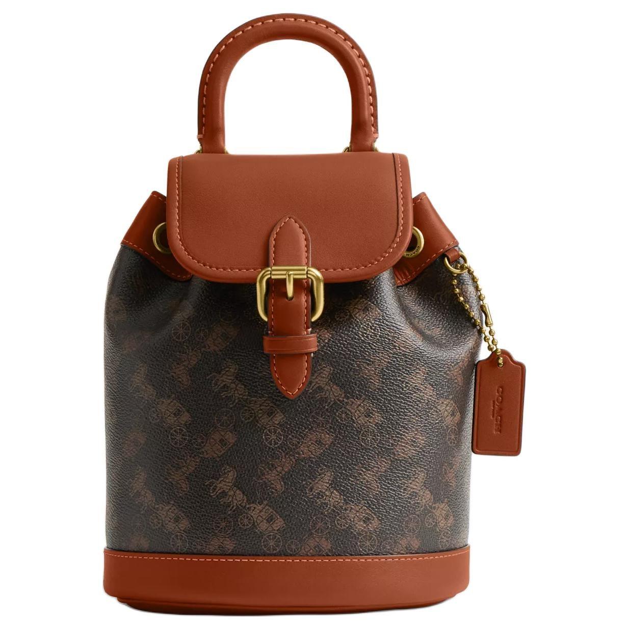 COACH Harper Coated Canvas With Leather