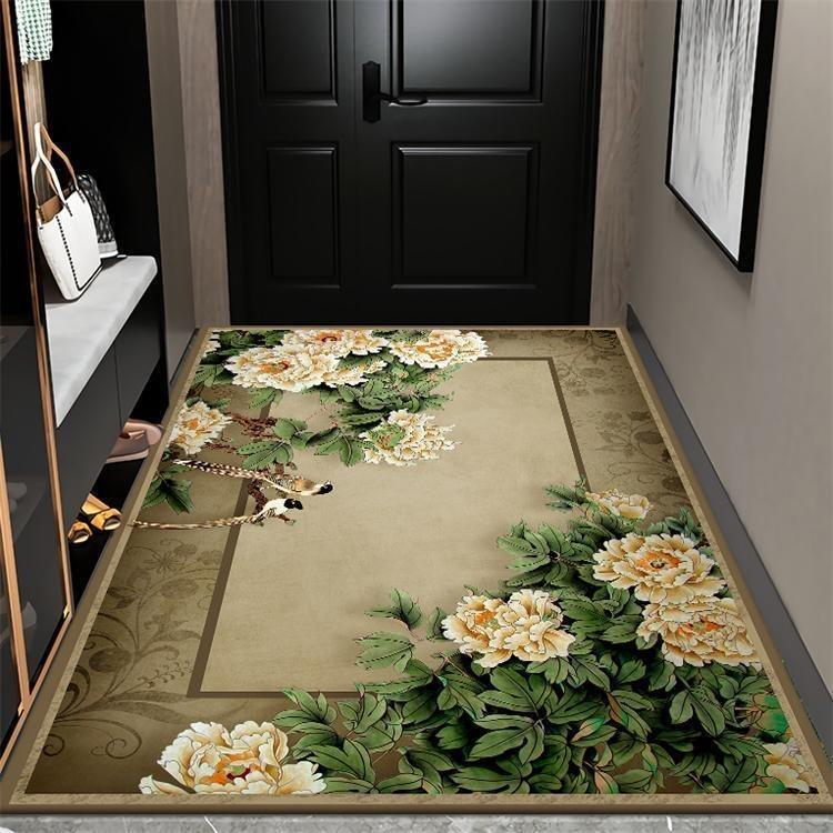 New Chinese Style Living Room Large Area Carpet Entrance Bedroom Carpet Anti Slip and Dirt Resistant