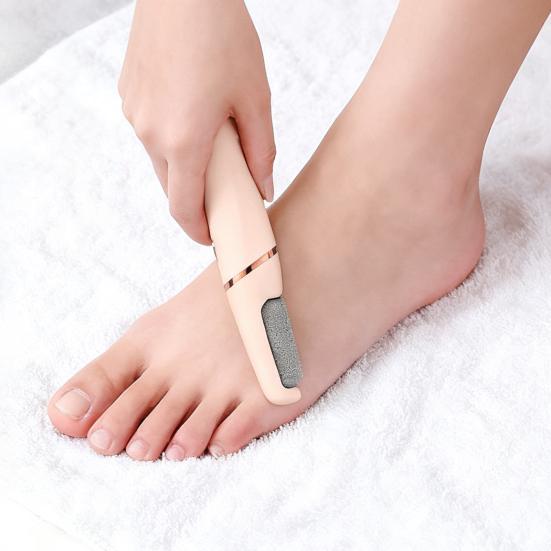 Electric Callus Remover Rechargeable Foot File with Coarse/Fine Roller Heads USB Powered Pedicure Tool for Smooth Feet
