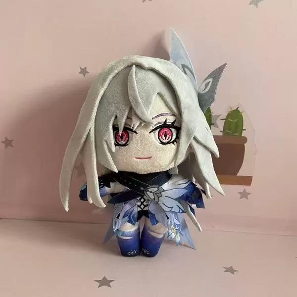 Anime Skirk Plush Doll Toy 20cm Genshin Impact Cosplay Cute Soft Stuffed Pillow Birthday Gift For Game Fans