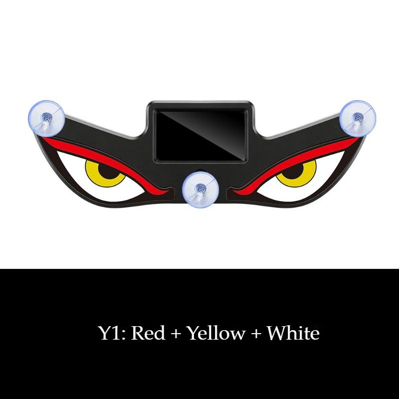 Car Solar Car Devil Eye Lights,Car Windscreen and Rear Window LED Devil Eye,USB Plug Push Button Dynamic Devil Eye Car Lights Y1