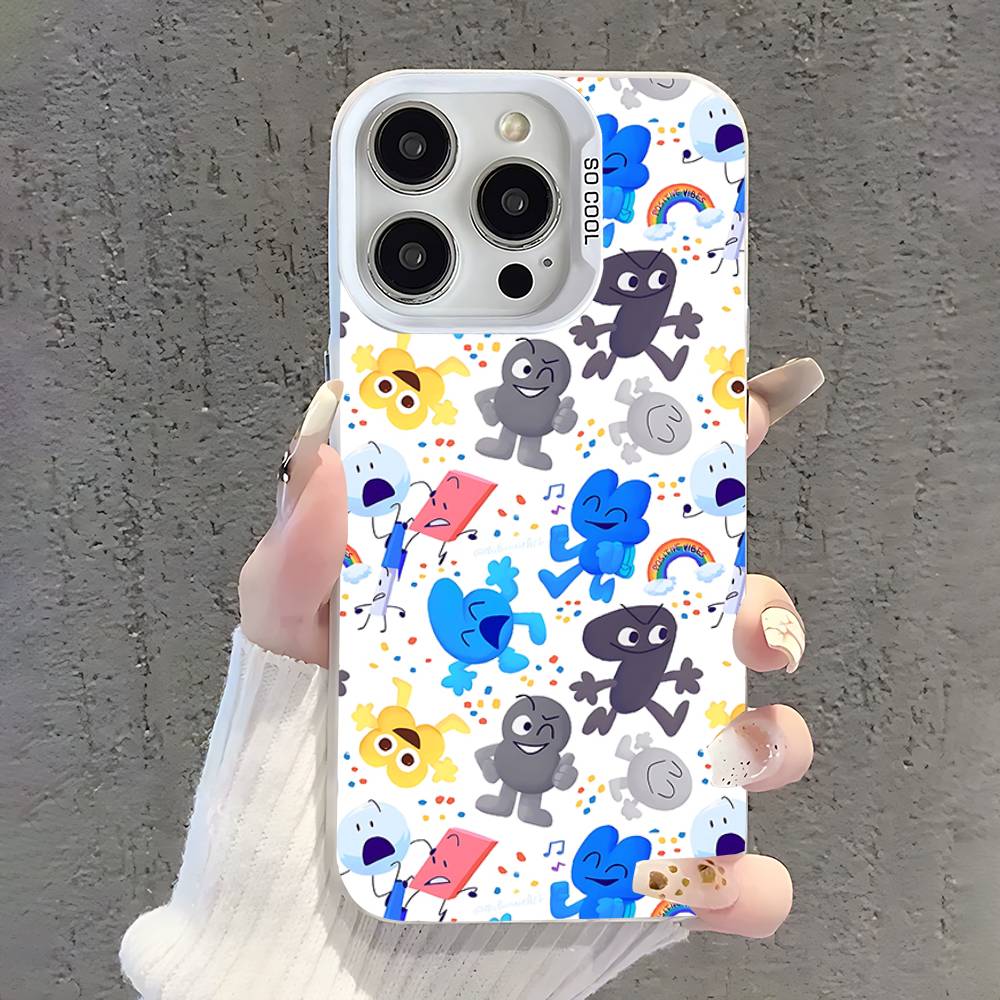 Battle For Dream Island Phone Case For iPhone 17,16,15,14,13,12,11,Pro,XS,Max,Plus,Mini,SE White Candy Matte Shockproof Cover