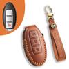 Leather key case Suitable for Nissan Teana Qashqai Jinke car key case Cowhide protective case