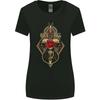 Rock N Roll Guitar Skull Guitarist Electric Womens Wider Cut T-Shirt Unisex T-Shirt