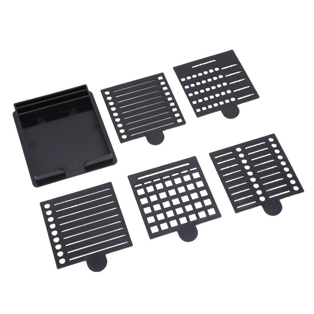 6pcs Reusable Sticky Note Stencil Five Templates Note Dispenser Sticky Note Holder For Office Desk