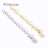 Shiny 18K Gold Plated Metal Extension Chain,Necklace Drop Extender Chains Connectors for DIY Bracelet Jewelry Making Accessories