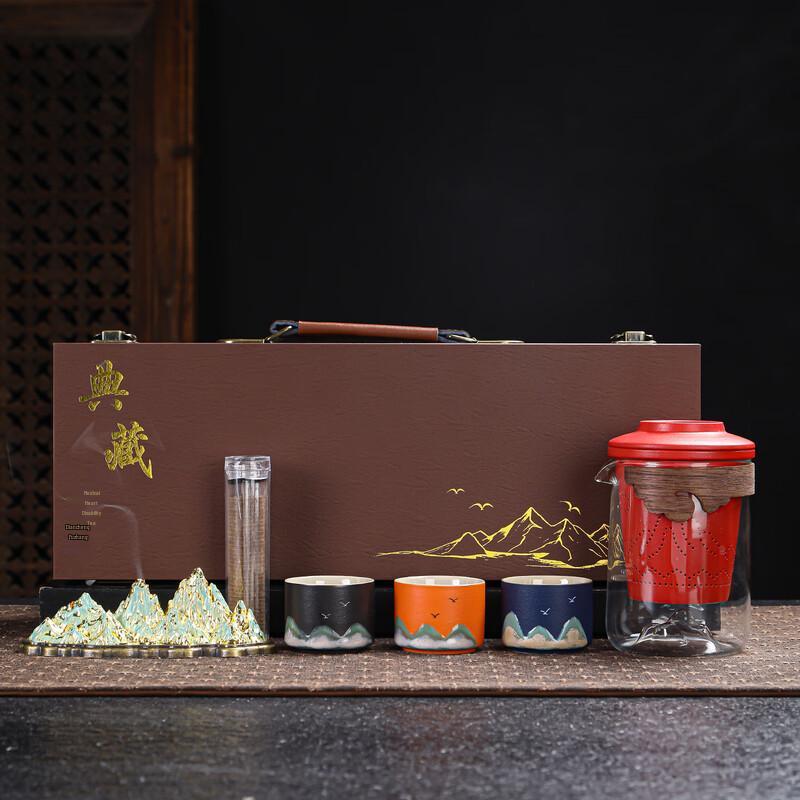 Lion Search Silver Travel Tea Ceremony Gift Set