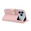 For iPhone 17 Pro Case Zipper Wallet Leather Phone Cover with Wrist Strap
