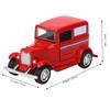 Jucărie Mașină Aliaj Model Vehicul Simulare Vintage Copii Copil Jucărie Vehicul cu Tragere Înapoi(roșu )