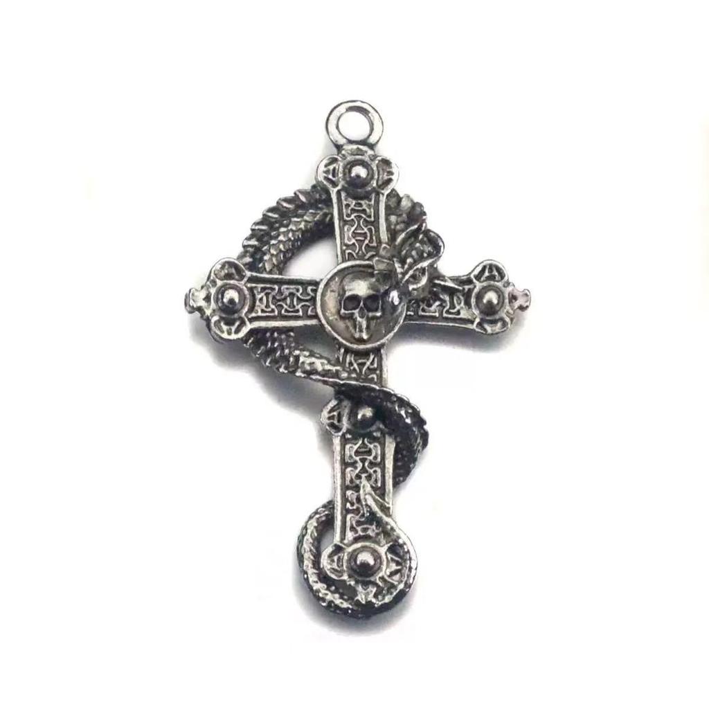 Abalorios de Cruz de Aleación y Accesorios para Llaveros para Joyería DIY