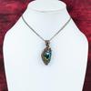 Mystic Fire Labradorite Pendant Copper Wire Wrapped Handmade Jewelry Genuine Gemstone Pendant Copper Pendant Gifts For Her Wire Wrap Pendant