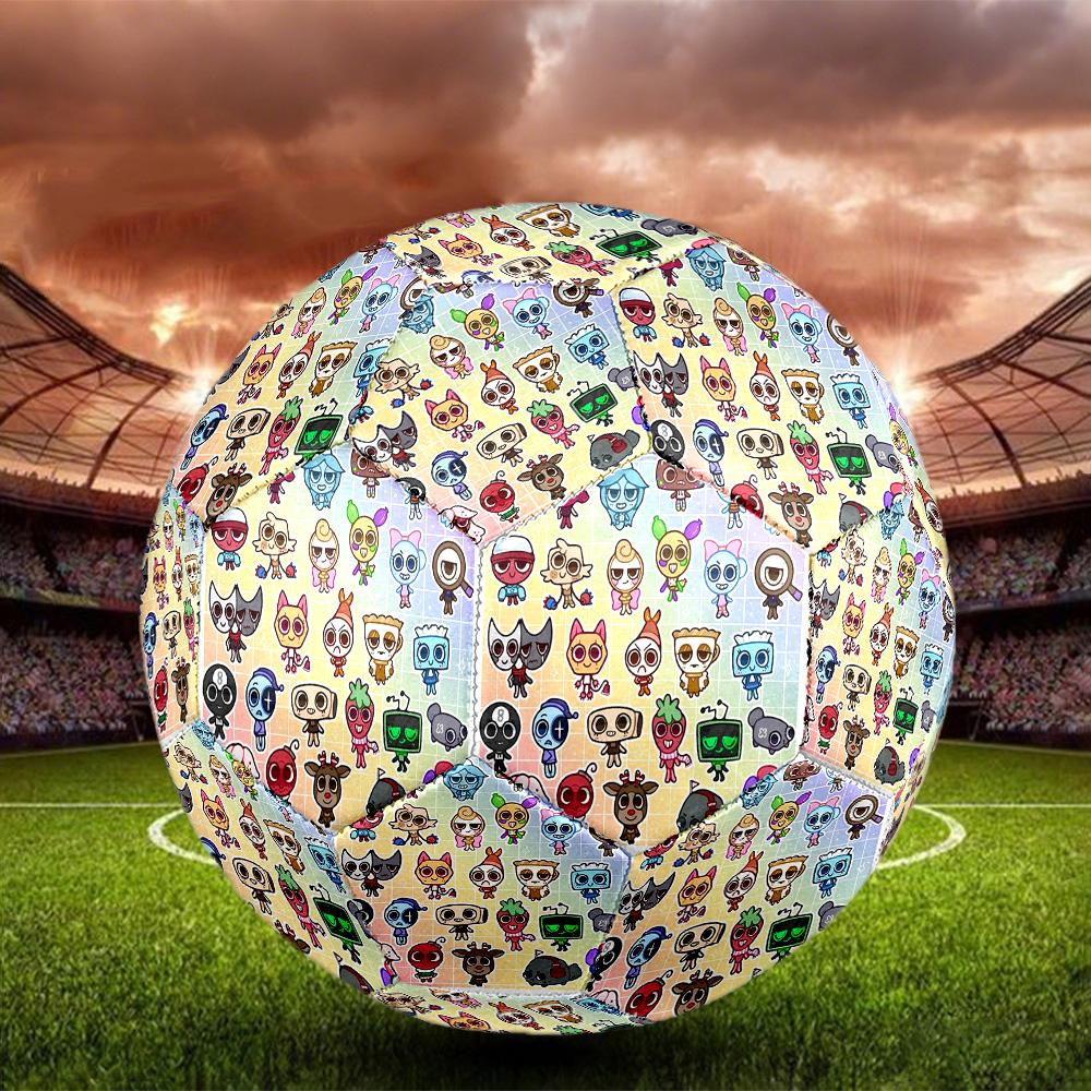 Sprunki Game Print Size 5 Soccer Ball, Standard Match Football for Sports Game and Team Practice, Ideal Gift for Soccer Fans