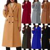 Cappotto di lana da donna taglie forti autunno/inverno 2023, sette colori, otto taglie