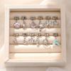 Zircon Bow Knot Moon Butterfly Star Cat Paw Tassel Chain Italian Charm Links Fit 9mm Stainless Steel Bracelet Women DIY Making