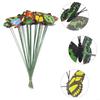 Outdoor Schmetterling Einsätze Lot Hof Lebensechte Blumentopf Bett Garten Kunst Metall