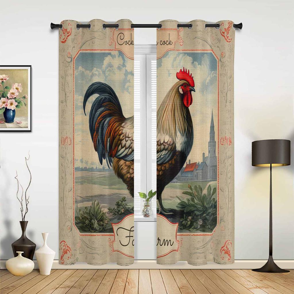 Bananblad Tropisk Plante Blader Vindusgardiner Hjemmeinnredning Soverom Vinduspynt Kappe Gardiner for Stue