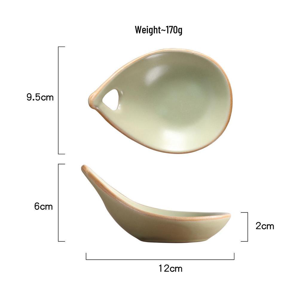 Macaron-Colored Ceramic Dipping Sauce Dish for Sushi, Hot Pot, Vinegar, and Snacks 