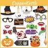 Halloween Skeleton Pumpkin Photo Props With Paper Material For Party Decorating