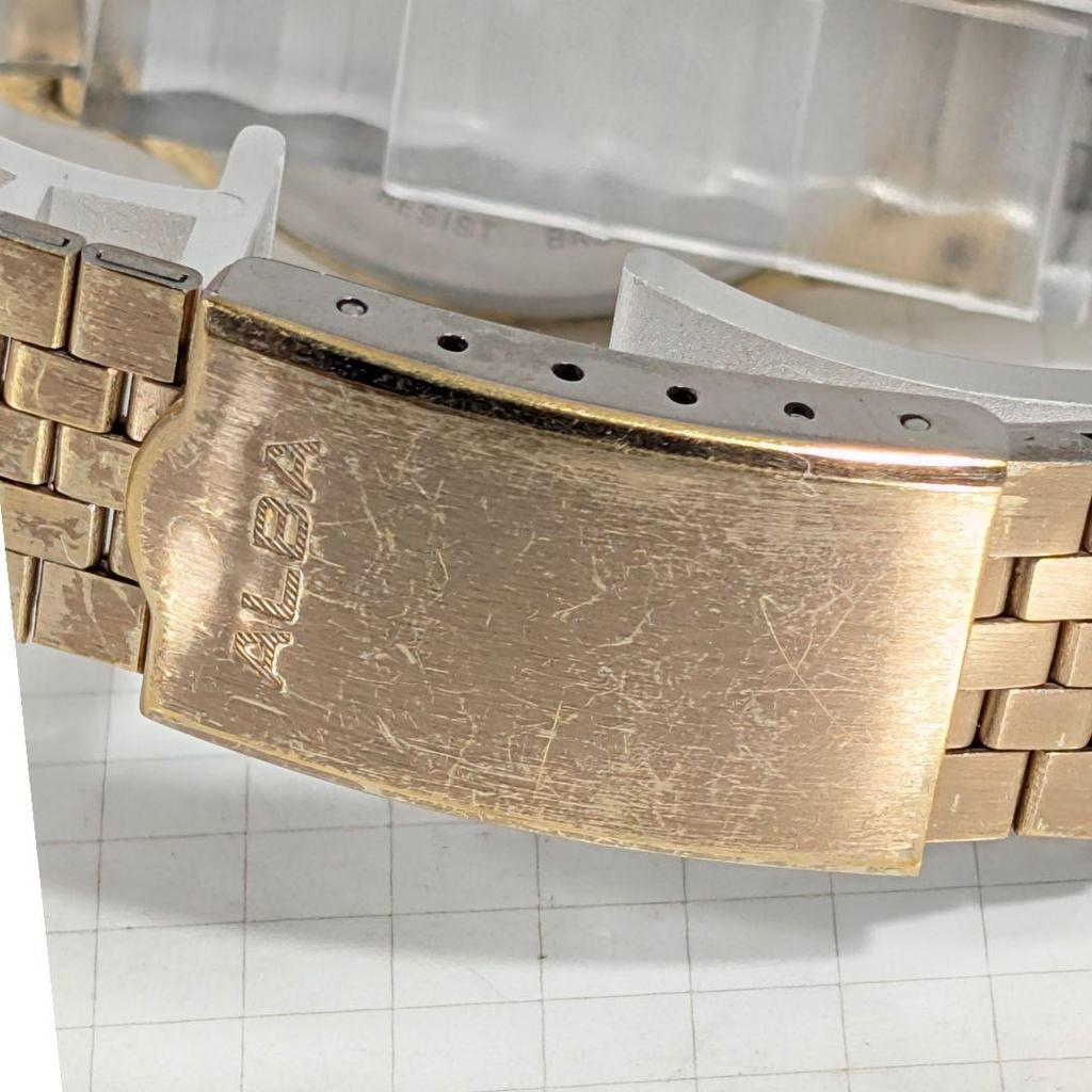 Used SEIKO ALBA Men's Battery Replaced Movable Item D-28
