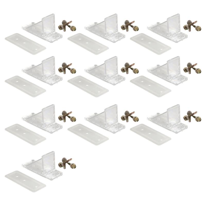 Metal Roof Snow Retention Guards with Neoprene Seal Gasket & Screws Protect Against Sliding Snow Easy Installation 10pcs