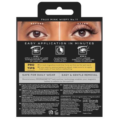 Eylure London - Faux Cils & Eyeliner Promagnetic - Faux Mink Wispy - 