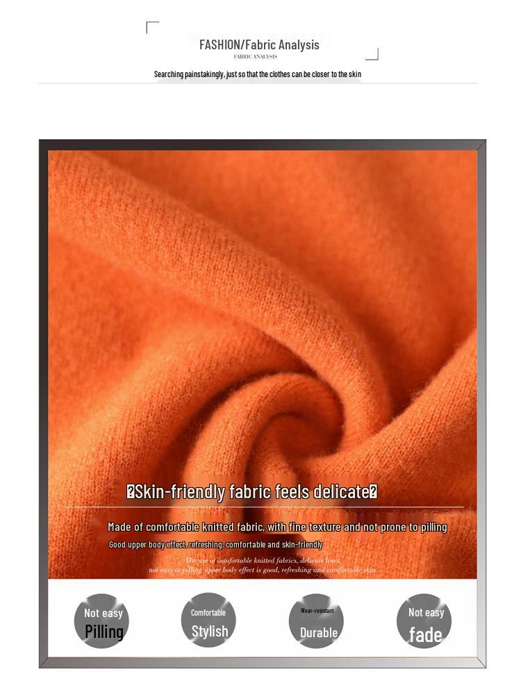 Women's Pure Wool Sweater with Half-High Collar & Lantern Sleeves - Warm, Fashionable Knitwear Pullover