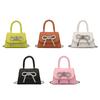 Bow Design Solid Color Mini Shoulder Bag Pu Leather Flap Crossbody Bags For Women 2024  Female Chain Purse And Handbags