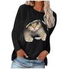 Women's Fashion And Winter Round Neck Casual Pullover Long Sleeve T-Shirt