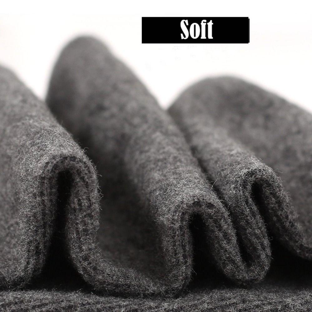1Pair Winter Cycling Arm Sleeves Thickened Cold-proof Plush Women Men Winter Sleeves Thumb Hole Fingerless Thermal Arm Warmers