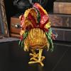 Exquisite Handcrafted Rooster Jewelry Display Case Holder Box Featuring Aluminum Construction And Ample Space