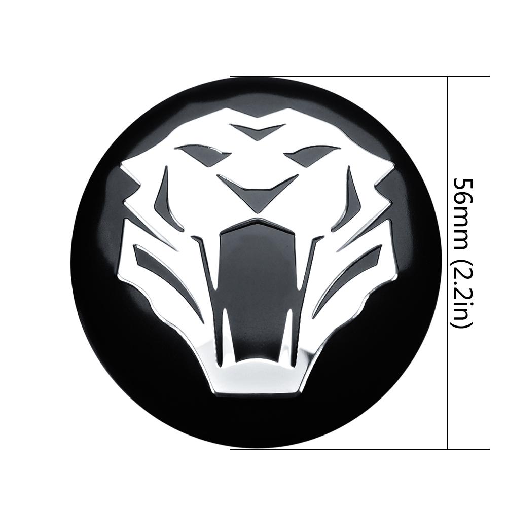 BBAW7 4pcs 560mm Tiger Head Emblems Hub Sticker Rims Cap Car Wheel Center Cap Hub Cap Sticker Rims Cover For KIA Hyundai Peugeot Ford