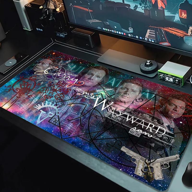 Supernatural Color Mouse Pad Large Gaming Table Cushion Non-slip Laptop Tablet Big Mousepad XXL Mat Mini PC Playmat With Lock edge