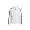 Men's 3St Down Jkt Stripe Outdoor Sports Hooded With Down Feather White Jacket H23089