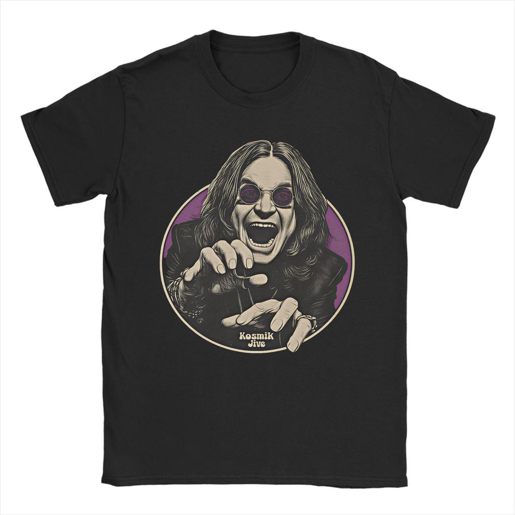 Novelty Space Black Tours Black-Sabbathed T-Shirts for Men Crew Neck Pure Cotton T Shirts Short Sleeve Tees Gift Clothes