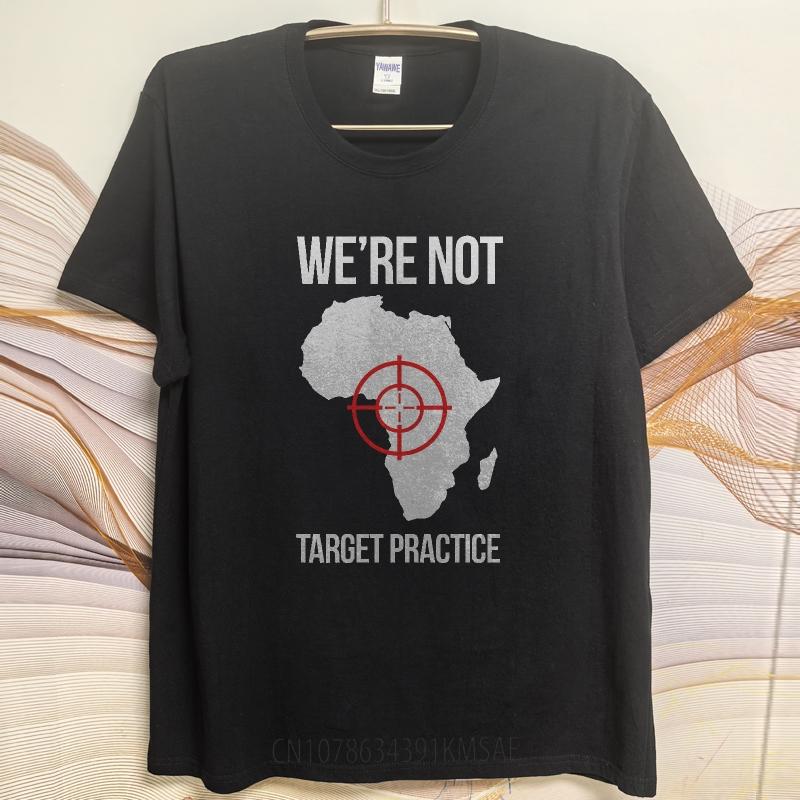 Anime Teenagers Summer Tshirt Were Not Target Practice Africa Map Short Sleeve Workout Round Neck Women Top Tees Man Tee Shirt