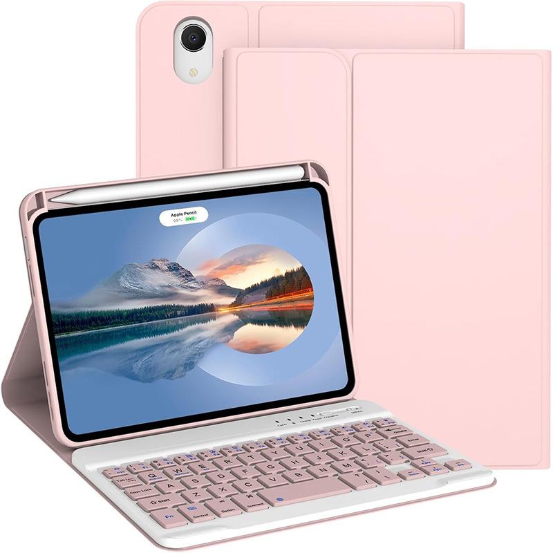 Wireless Keyboard Case for iPad Mini 6th Generation (A17 Pro) 2021 8.3-inch, with Pen Slot