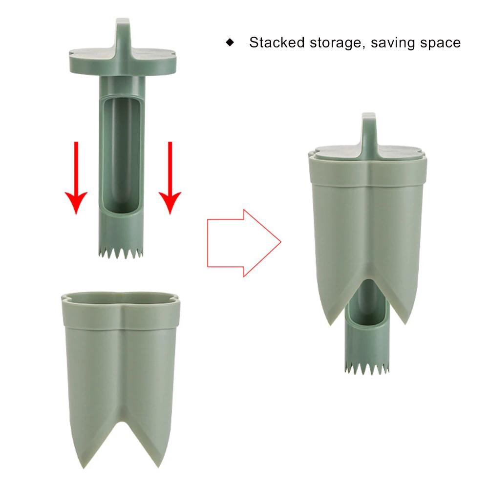 Fruit Vegetable Coring Tool Seed Removing Tool 2-in-1 Reusable Color Pepper Corer Portable Kitchen Utensil